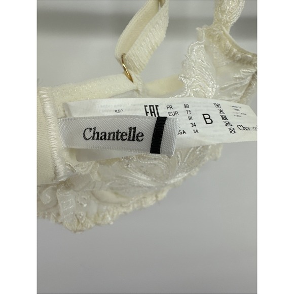 Chantelle bra size 34B Champs Elysées C26050  Lace Ivory - Picture 3 of 4